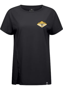 Levelwear Pittsburgh Penguins Womens Black Influx Short Sleeve T-Shirt