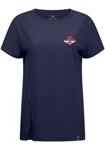 Levelwear Florida Panthers Womens Navy Blue Influx Short Sleeve T-Shirt