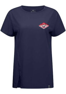 Levelwear Washington Capitals Womens Navy Blue Influx Short Sleeve T-Shirt