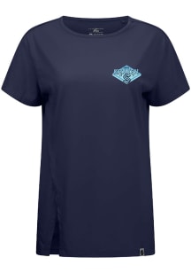 Levelwear Seattle Kraken Womens Navy Blue Influx Short Sleeve T-Shirt