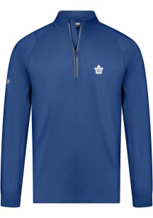 Levelwear Toronto Maple Leafs Mens Blue Theory Embroidered Long Sleeve 1/4 Zip Pullover