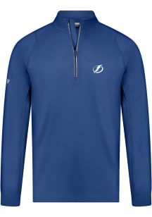 Levelwear Tampa Bay Lightning Mens Blue Theory Embroidered Long Sleeve 1/4 Zip Pullover