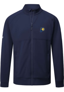 Levelwear Indiana Pacers Mens Navy Blue Form Embroidered Long Sleeve Zip