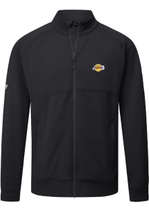 Levelwear Los Angeles Lakers Mens Black Form Embroidered Long Sleeve Zip