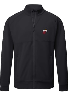 Levelwear Miami Heat Mens Black Form Embroidered Long Sleeve Zip