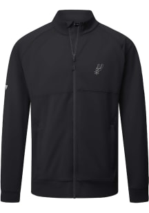 Levelwear San Antonio Spurs Mens Black Form Embroidered Long Sleeve Zip