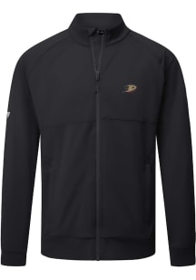 Levelwear Anaheim Ducks Mens Black Form Embroidered Long Sleeve Zip