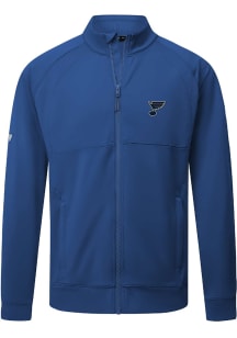 Levelwear St Louis Blues Mens Blue Form Embroidered Long Sleeve Zip