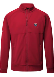 Levelwear Florida Panthers Mens Red Form Embroidered Long Sleeve Zip