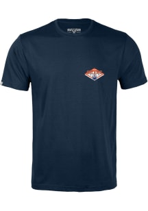 Levelwear Edmonton Oilers Navy Blue Richmond Club Patch Short Sleeve T Shirt