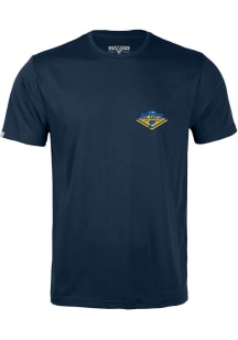 Levelwear St Louis Blues Navy Blue Richmond Short Sleeve T Shirt