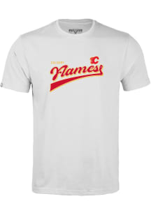 Levelwear Calgary Flames White Richmond Short Sleeve T Shirt