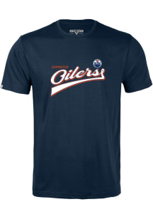 Levelwear Edmonton Oilers Navy Blue Richmond Short Sleeve T Shirt