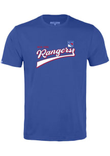 Levelwear New York Rangers Blue Richmond Short Sleeve T Shirt