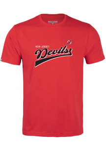 Levelwear New Jersey Devils Red Richmond Short Sleeve T Shirt