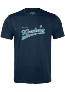 Levelwear Seattle Kraken Navy Blue Richmond Short Sleeve T Shirt