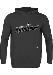 Levelwear Pittsburgh Penguins Mens Black Relay Long Sleeve Hoodie
