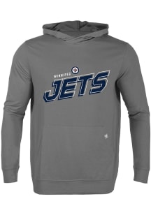 Levelwear Winnipeg Jets Mens Grey Relay Long Sleeve Hoodie