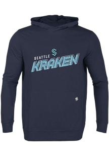 Levelwear Seattle Kraken Mens Navy Blue Relay Long Sleeve Hoodie