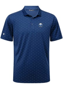 Levelwear Buffalo Sabres Mens Blue Detect Embroidered Short Sleeve Polo