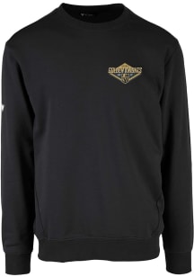 Levelwear Vegas Golden Knights Mens Black Zane Long Sleeve Crew Sweatshirt