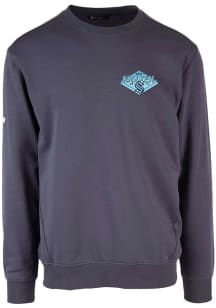 Levelwear Seattle Kraken Mens Navy Blue Zane Long Sleeve Crew Sweatshirt