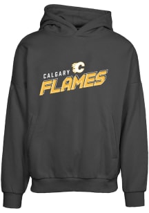 Levelwear Calgary Flames Mens Black Contact Long Sleeve Hoodie