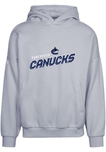 Levelwear Vancouver Canucks Mens Grey Contact Long Sleeve Hoodie