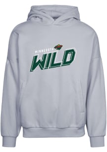 Levelwear Minnesota Wild Mens Grey Contact Long Sleeve Hoodie