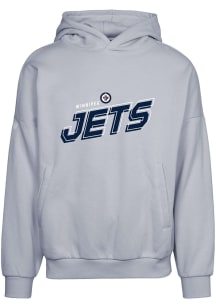 Levelwear Winnipeg Jets Mens Grey Contact Long Sleeve Hoodie
