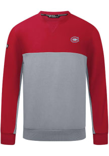 Levelwear Montreal Canadiens Mens Red Legacy Rafters Long Sleeve Crew Sweatshirt