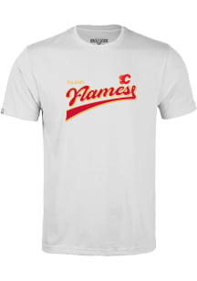 Levelwear Calgary Flames Youth White Richmond Jr Short Sleeve T-Shirt