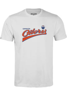 Levelwear Edmonton Oilers Youth White Richmond Jr Short Sleeve T-Shirt