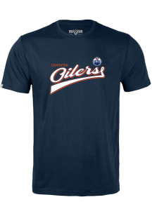 Levelwear Edmonton Oilers Youth Navy Blue Richmond Jr Short Sleeve T-Shirt