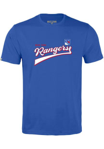 Levelwear New York Rangers Youth Blue Richmond Jr Short Sleeve T-Shirt