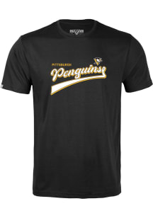 Levelwear Pittsburgh Penguins Youth Black Richmond Jr Short Sleeve T-Shirt