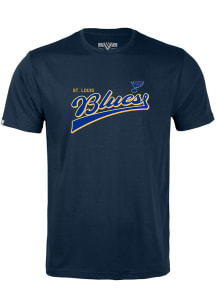 Levelwear St Louis Blues Youth Navy Blue Richmond Jr Short Sleeve T-Shirt