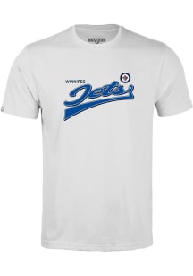 Levelwear Winnipeg Jets Youth White Richmond Jr Short Sleeve T-Shirt