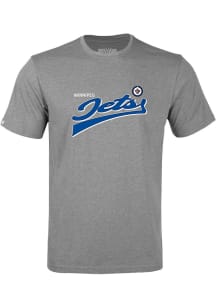 Levelwear Winnipeg Jets Youth Grey Richmond Jr Short Sleeve T-Shirt