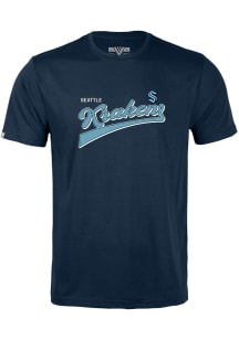 Levelwear Seattle Kraken Youth Navy Blue Richmond Jr Short Sleeve T-Shirt