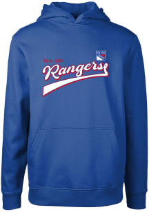 Levelwear New York Rangers Youth Blue Podium Jr Long Sleeve Hoodie