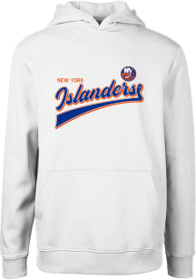 Levelwear New York Islanders Youth White Podium Jr Long Sleeve Hoodie