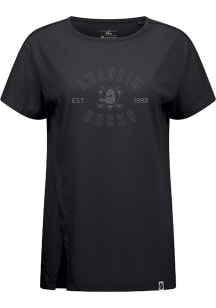 Levelwear Anaheim Ducks Womens Black Influx Abyssal Short Sleeve T-Shirt