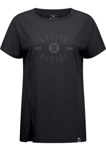 Levelwear Boston Bruins Womens Black Influx Abyssal Short Sleeve T-Shirt