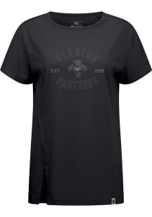 Levelwear Florida Panthers Womens Black Influx Abyssal Short Sleeve T-Shirt