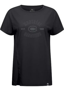 Levelwear Montreal Canadiens Womens  Influx Abyssal Short Sleeve T-Shirt