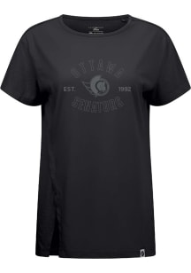 Levelwear Ottawa Senators Womens Black Influx Abyssal Short Sleeve T-Shirt
