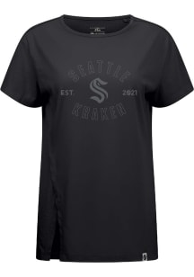 Levelwear Seattle Kraken Womens Black Influx Abyssal Short Sleeve T-Shirt