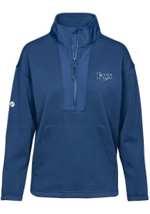Levelwear Tampa Bay Rays Womens Navy Blue Await 1/4 Zip Pullover