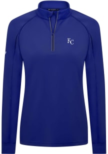 Levelwear Kansas City Royals Womens Blue Kinetic 1/4 Zip Pullover